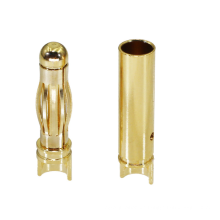 Bare Long Tail Flared 7u Gold Plated Motor ESC GC4011-F/M 32A Male and Female 4mm Banana Plug Connectors For Cable Charger
